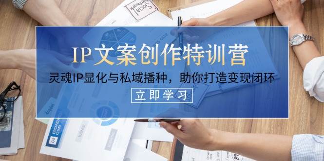 IP文案创作特训营，灵魂IP显化与私域播种，助你打造变现闭环(14节课)-云源网创