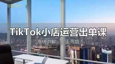 TikTok小店运营出单课，从开店选品、运营出单、发货回款，进行全流程讲解-云源网创