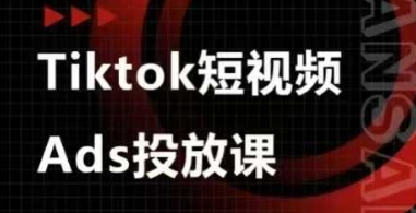 Ads视频投放课，tiktok短视频广告投放课-云源网创