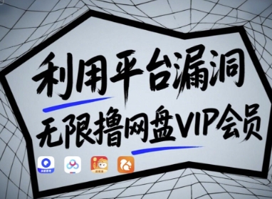 利用平台漏洞，无限撸网盘VIP会员，用户亲测有效!【漏洞原理+操作演示】-云源网创