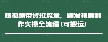 短视频带货拉流量，编发视频制作实操全流程(可搬运)-云源网创