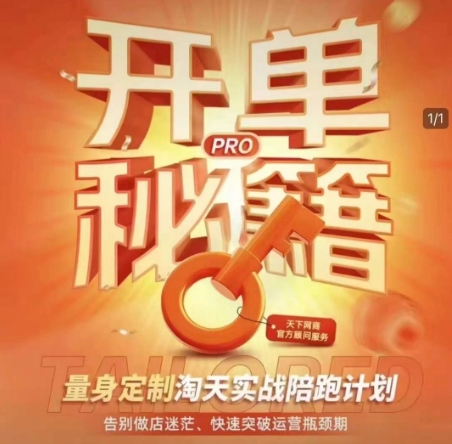 淘宝开单秘籍PRO，量身定制淘天实战陪跑计划，告别做店迷茫、快速突破运营瓶颈期(更新)-云源网创