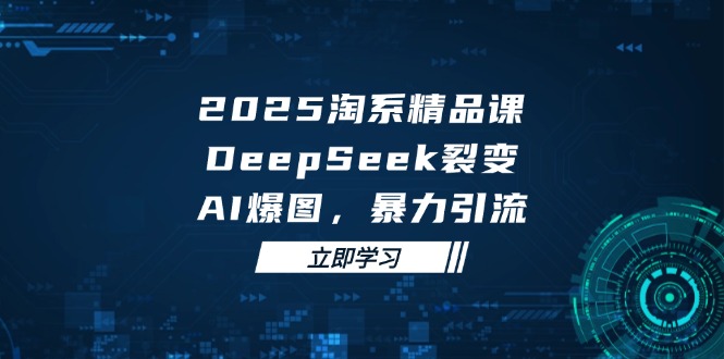 2025 淘系精品课，DeepSeek 裂变，AI 爆图，暴力引流-云源网创